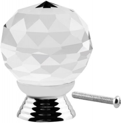 Buton mobilier cristal