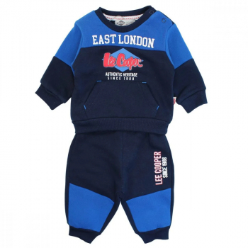 Compleu copii Lee Cooper de culoare albastru pentru sezonul rece 