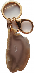 Breloc cu cristal NATURAL de AGAT pentru Ascendent sau Soare natal in SCORPION 