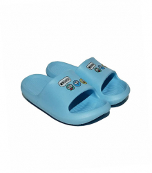 Papuci copii Emoji din spuma cu detalii animatie - Bleu 32 