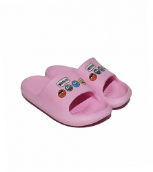 Papuci copii Emoji din spuma cu detalii animatie - Roz 32 