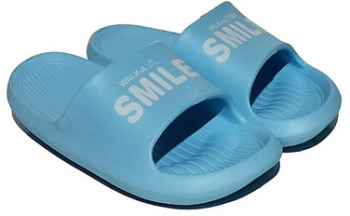 Papuci copii Smile din spuma cu detalii aplicate - Bleu 30 