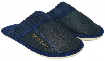 Papuci de casa barbati Comfort material textil - Bleumarin 42/43 