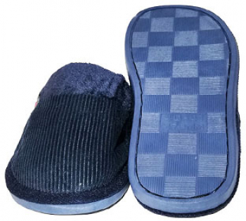 Papuci de casa barbati Grelys reiat cu broderie 