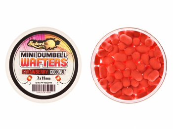 Select Baits Mini Dumbells Wafters Strawberry and Coconut 7 x 11mm 