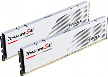 Kit Memorie G.Skill Ripjaws S5 White 64GB 2x32GB DDR5 6000MHz CL30 Dual Channel 