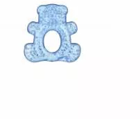 Inel dentitie Minut Baby cu gel ursulet albastru 