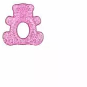Inel dentitie Minut Baby cu gel ursulet roz 