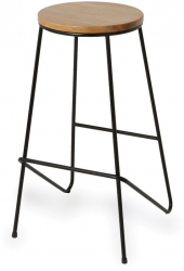 Scaun bar cu cadru metalic si sezut din lemn 40x40x70 cm culoare stejar Stejar 