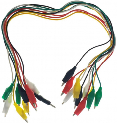 Cabluri cu cleme de testare electrice 5 culori lungime 48cm set 10 bucati TCL-BBL7058 