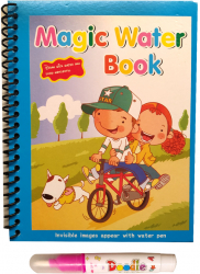 Carte de colorat cu apa reutilizabila 8 pagini 4 imagini Magic Water Book Jocuri 
