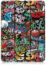 Husa flip pentru Huawei Pad 5 Pro 12.4 piele ecologica Graffiti Design Multicolor KOF-BBL7144 