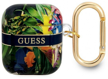 Husa Guess pentru AirPods GUESS Flower Collection BBL7186 