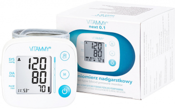 Tensiometru electronic de incheietura VITAMMY Next 0.1 masurare in timpul umflarii mansetei detectare aritmie detectie miscarea corpului 