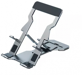 Stand/Suport Aluminium MTP pentru Telefon Pliabil Unghi inclinare reglabil Ultracompact 3mm Silver 