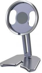 Suport/Stand Aluminium MTP pentru Telefon Prindere Magnetica Compatibil cu iPhone Space Gray 