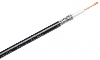 Cablu COAXIAL H155 50 ohm 5.4mm PVC negru CABLETECH