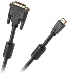 Cablu digital DVI 18+1 - HDMI V1.3B 10m aurit