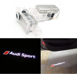 Set Lampi Led Cu Proiector Logo Audi Sport A3 A4 A5 A6 A7 A8 Q3 Q5 Q7