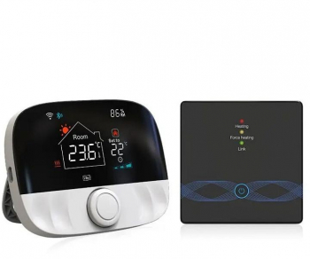 Termostat digital portabil cu receiver programabil ios/android compatibil incalzire pardoseala reincarcabil usb