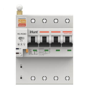 Siguranta automata inteligenta cu contorizare iHunt Home WIFI Smart Circuit Breaker with Metering 4P 32A 