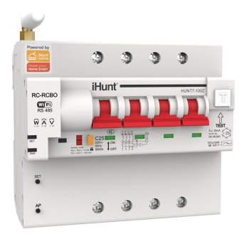 Siguranta automata inteligenta cu contorizare iHunt Home WIFI Smart Metering Leakage Circuit Breaker 4P 100A 