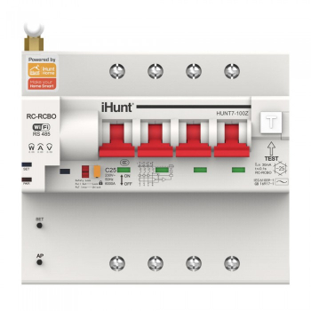 Siguranta automata inteligenta cu contorizare iHunt Home WIFI Smart Metering Leakage Circuit Breaker 4P 32A 