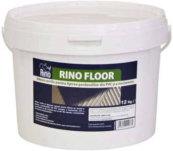 Adeziv Acrilic Rino pentru Lipirea Pardoselilor din PVC si a Mochetelor Rino Floor 12 Kg 
