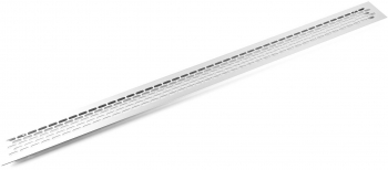 Grila ventilare din aluminiu finisaj aluminiu 60x800 mm 