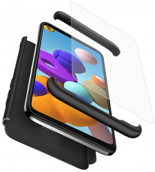 Husa de protectie pentru Samsung Galaxy A21s+ Folie GKK 360 Black 