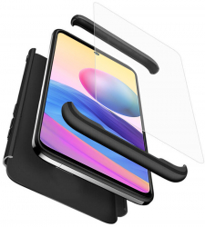 Husa pentru Xiaomi Redmi Note 10 5G/Poco M3 Pro 5G + Folie GKK 360 Black 