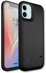 Husa pentru iPhone 12 mini/13 mini cu Baterie de 4000mAh Techsuit Power Pro Black 