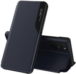 Husa Protectie pentru Samsung Galaxy S10 Lite Precision Cut eFold Series O5814 Piele ecologica Dark Blue