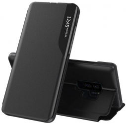 Husa pentru Samsung Galaxy S9 Plus Piele ecologica Black 