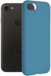 Husa pentru iPhone 7/8/SE 2 SE 2020/SE 3 SE 2022 Silicon Denim Blue
