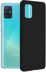 Husa Protectie pentru Samsung Galaxy A51 4G Ergonomic Soft Edge Silicon Flexe O5269 Silicon Flex Negru 