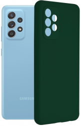 Husa pentru Samsung Galaxy A52 4G/A52 5G/A52s 5G Silicon Dark Green 