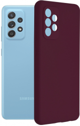 Husa de protectie compatibila cu Samsung Galaxy A52 5G/A52 4G/A52s 5G Soft Silicon Violet 