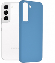 Husa pentru Samsung Galaxy S22 5G Silicon Denim Blue 