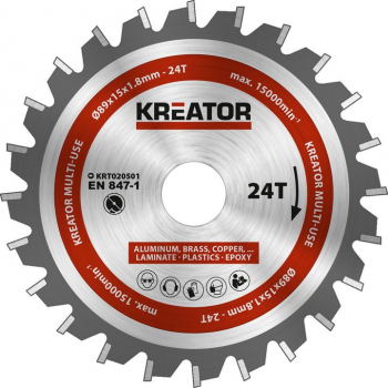 Panza pentru fierastrau circular Powerplus KRT020501 89X15X1.8 24 dinti 
