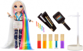 Papusa Rainbow High Amaya Raine cu accesorii pentru coafura