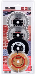 Set 4 panze pentru fierastrau circular universal Powerplus KRT090101 