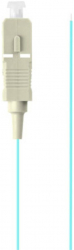 Adaptor retea fibra optica coada/Pigtail cu conector SC/UPC lungime 2m Lanberg 43355 Easy Strip MM OM3 turcoaz 