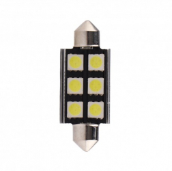 Bec Led Auto Techstar and reg Festoon Alb Rece 6000K 12V 720lm 41mm 