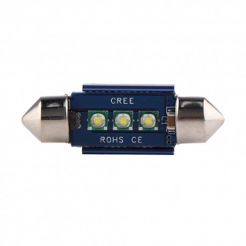 Bec Led Auto Techstar® Festoon Led Cree Alb Rece 6000K 12V 720lm 36mm