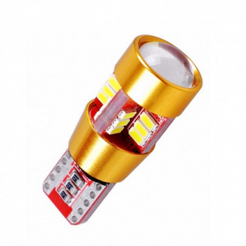 Bec Led Auto Techstar and reg T10 w5w Gold Alb Rece 6000K 12V 720lm 