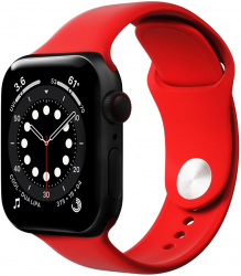 Smartwatch 1.92 display HD IP68 waterproof monitorizare ritm cardiac/tensiune/oxigen/calorii/somn/pedometru cronometru/notificari rosu