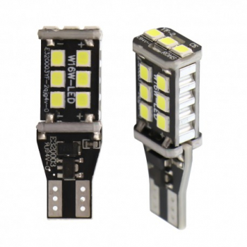 Bec Led Auto Techstar and reg T15 w16w Alb Rece 6000K 12V 300lm 