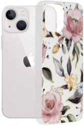 Husa de protectie compatibila cu iPhone 13 mini PU Alb 