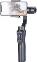 Stabilizator imagine Gimbal S5B pentru telefon 6 inch sau GoPro 3 axe 4000 mAh face tracking bluetooth ajustabil Negru BBL1932 